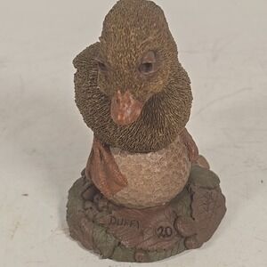 Tim Wolfe 1992 Duffy Duck on Golf Ball‎ Figurine #20 Carin Studio, signed